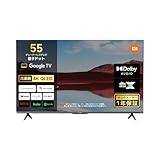 Xiaomi チューナーレス テレビ 55インチ Google TV 4K QLED 量子ドット 液晶テレビ ネット動画対応 Dolby A