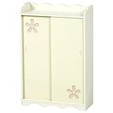 トイレラック トイレ収納棚　【幅40cm】　木製　可動棚付き　クリーム　【完成品】