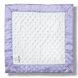 SwaddleDesigns Baby Lovie Small Security Blanket Plush Dots with Satin Trim Lavender [並行輸入品]