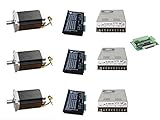 DC-HOUSE 三軸 Nema 34 ステッピングモーター 1232 オンス 5.6A ドライバー DM860A CNC
