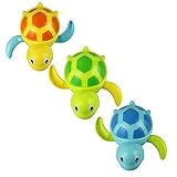 Baby Boys Girls Bathing Bath Swimming Tub Pool Toy Cute Wind Up Turtle Hot 3 Packs Blue Orange Green