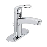 Moen ws84900 Kleo 1つハンドルバスルーム蛇口低円弧洗面所シンク器具、クロム