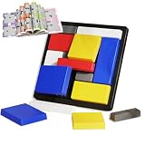 Hmshuo 立体パズル 脳トレ おもちゃ 知育玩具 6才以上 ブロックを綺麗にはめるパズルゲーム 問題集付き（88問）