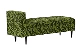arne ベンチ 椅子 ベンチソファー ソファーベンチ 幅130 奥行48 高さ59cm Baggy SA 2×5 モケット ミカエル柄 グリーン