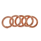 MagiDeal 5 Piece – 1.1 " 28 mm亜鉛合金Oリングラウンドカラビナスナップクリップスプリングゲートキーリングバックル