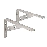 Alise Stainless Steel Heavy Duty "L" Decorative Shelf Bracket Corner Brace Support Fastener Wall Han