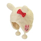 MIKIHOUSE(ミキハウス)耳付き フリースフード Ｓ(46-52cm),白×ピンク(72)