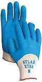 Atlas 305 Xtra Deep Dipped Blue Natural Rubber Coating X-Large Gloves, 12-Pairs by Atlas