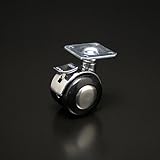 e-kanamono 双輪キャスター プレートタイプ ストップ付 50mm