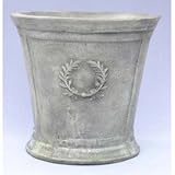 アンティーク調・テラコッタ鉢 ローレル ラウンド アンティコ シューホワイト 40cm ／植木鉢