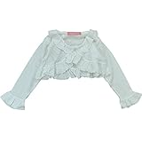 【オールシーズン】 formal wear(フォーマルウエア)女児ドビージャガードボレロ 100cm /ホワイト NO.BF-29500