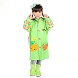 子供用 動物さんのレインコート 男の子レインコート 雨具 新学期用 子どもレインコート 反射テープ付き (M, ベア（女の子）)