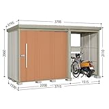 3月31日までのプレゼント企画　タクボ物置　Ｍｒ.ストックマンプラスアルファ　TP-S3715　多雪型　標準型＋床保護マット　1セット付　【追加金額で工事も出来ます】 トロピカルオレンジ
