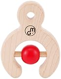 マストロ・ジェッペット 木のおもちゃ ラトル DARUMA(ダルマ) RED