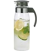 HARIO(ハリオ) 冷蔵庫 ポット スリム N チャコールグレー 1400ml 日本製 プレゼント ギフト 贈り物 RPLN-14-CGR
