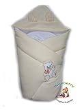 BlueberryShop Hooded Thermo Terry Swaddle Wrap Blanket Sleeping Bag for Newborn baby shower GIFT 100