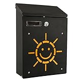 Wrightjp ポスト 郵便ポスト 壁掛け ファミリーポスト おしゃれ レトロ 鍵付き A4サイズも入る大容量 投書箱 アンティーク 調 メールボックス