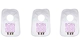 Baby Bib Born Together Friends Forever - Triplets - Girls by 2Personal
