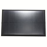 SODIAL 1.25W 5V 250MA　黒のソーラーパネル