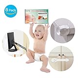 viciviya赤ちゃんホーム安全キット8パック子保護セットfor転倒防止家具/テレビメタルストラップ、キャビネットロックとコーナーガードベビー校正セット