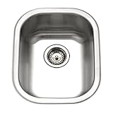 Houzer CS-1407-1 Club Series Undermount Medium Bowl Bar/Prep Sink [並行輸入品]