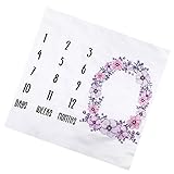 Kesoto 新生児用　ブランケット　コットン製　ベビー布団　写真撮影用　全２カラー - 花