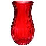 Flower Rose Bunch Glass Arrangement Vase Decorative Centerpiece For Home or Wedding (Fits Dozen Rose