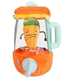 Qztuoryにんじん ミキサー ぬいぐるみ キャロットジューサー キーホルダー ニンジンジューサーおもちゃ ビスタプリント 巾着回転キャロットジューサー人形 ジューサー 楽しいロープ引っ張り機能ぬいぐるみ装飾 (にんじん人形)