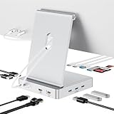 13ポート USB C ドッキングステーション iMac 24インチ 2021/2023用 USB-A 5ポート & USB-C 3.0ポート 5Gbps 4K@60Hz HDMI 1Gbps イーサネット DC 5V SD/TFカードスロット、iMac M1/M3 USBハブ M.2 NVME SSDエンクロージャ付き