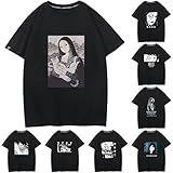 VKLGGOPL 富江 Tシャツ 半袖 モナリザ 伊藤潤二 Junji Ito 夏服 インナーシャツ スポーツ 綿 アニメ 漫画 スポーツ プリント 半袖 無地 ゆったり ファッション 男女兼用 (S,カラー11) [並行輸入品]