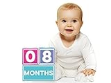 Sticky Bellies Brag Blocks- Baby Age Blocks - Neutral - Girls - Boys - 3 styles available (Girl) by 