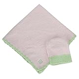 Kashwere カシウェア Baby Blanket - Solid w/ Trim - w/Cap ベビーブランケット ふちどり＆キャップ ピンク BB-67-70-30 [並行輸入品]