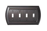 Amerock BP36531ORB Allison 4 Toggle Wallplate, Oil-Rubbed Bronze [並行輸入品]