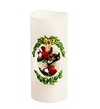 LED CardinalクリスマスCandle – 3 L x 3 W X 7 H