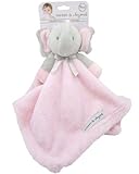 Blankets and Beyond Grey & Pink Elephant Baby Security Blanket Plush by Blankets and Beyond