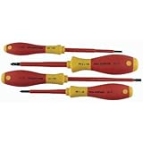Wiha Tools - Insulated Tool Sets Insulated Slotted & Phillips 5Pc Set: 817-32091 - insulated slotted