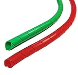 スパイラルケーブルラップ 0.25 (1/4) Inch Diameter | 200 Feet グリーン WL-SW-025-XMAS-100