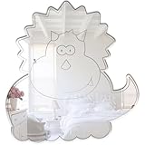 Mungai Mirrors 15cm Baby Triceratops Acrylic Mirror by Mungai Mirrors