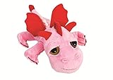 Suki Gifts Li'L Peepers Smoulder Dragon Soft Boa Plush Toy (Medium, Pink/ Red) by Suki Gifts