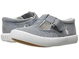 (ポロラルフローレン) Polo Ralph Lauren キッズカジュアルシューズ・・スニーカー・靴 Tabby T-Strap (Toddler) Light Pink Chambray/Whit