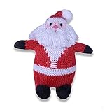 Estella Hand Knit Organic Santa Rattle Baby Toy [並行輸入品]