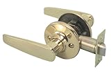 凡例809059ブレードスタイルレバーハンドルPassage Hall andクローゼットLeverset Lockset、us3真鍮仕上げ