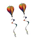 P Prettyia 熱気球　ウィンドソックス　カイト　ガーデン　ヤード　屋外おもちゃ　耐久性　2個セット