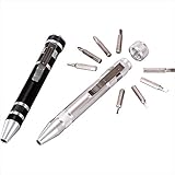 【単品/色指定不可】 工具ペン 【ドライバーセット ペン型 8本 プラス マイナス ＋ － 工具 便利 携帯用 DIY 粗品 販促 ノベルティ ドライバー DIY】