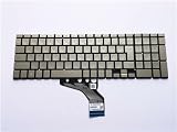 ノートPC HP Pavilion 15-dk 15-dk0000 15-dk0xxx 15-dk0015TX 15-dk0016TX 15-dk1000 15-dk1003TX 用 内臓 日本語キーボード 金色 バックライト搭載