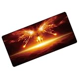 GENESIS プレイマット カードゲーム TCG リモート デスクマット マウスパッド 上質 厚手 3way 炎 ppn89