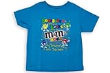 M&M's（エムアンドエム)半袖 Tシャツ SOMEBODYプリント ブルー 3A