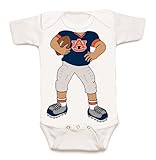 オーバーンTigers Heads Up 。Football Baby Onesie