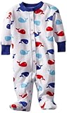 新しいJammies baby-boys新生児Organic Footie Whales カラー: ブルー