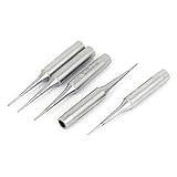 uxcell　コデ先　ソルダー　5個入り　900M-T-LI　先のとがった　52mmの長さ　リワークステーションツール